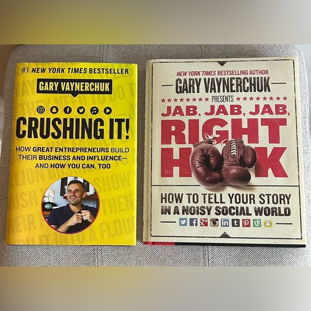 Gary Vee Crushing It! & Jab Jab Jab Right Hook By Hardcover 2 Books